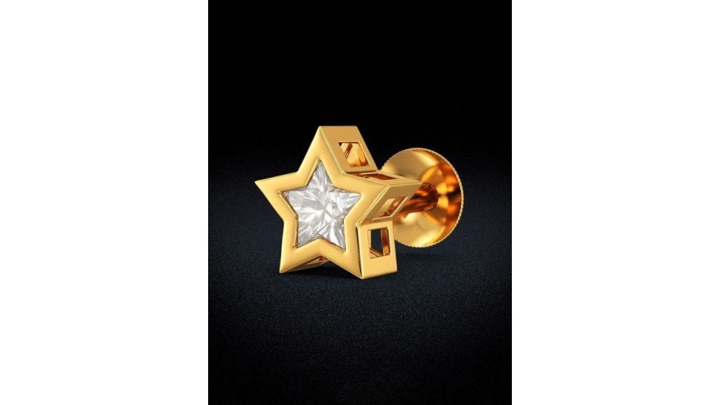 Joyalukkas Celestial Gold Nosepin - 0.67 gms