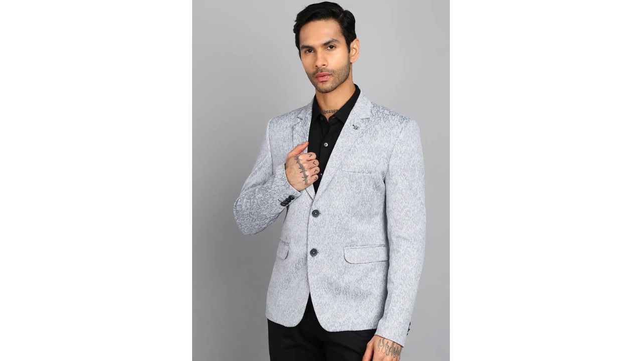 KILLER Men Self Design Single Breasted Casual Blazer