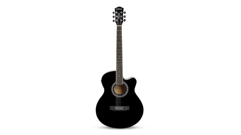 Kadence rosewood Guitar Frontier Series, Electric Acoustic Black Guitar