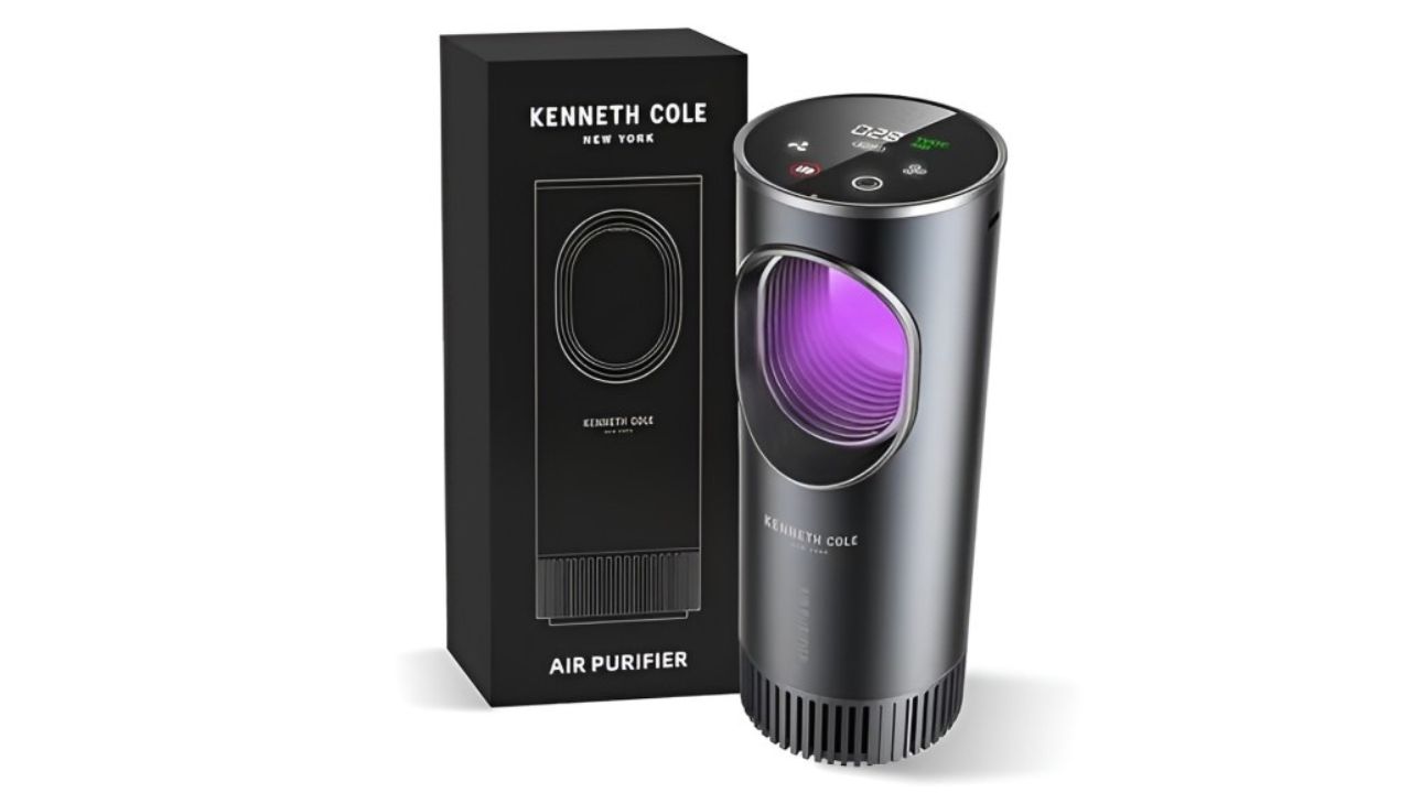 Kenneth Cole Black Portable Air Purifier With True HEPA Filter