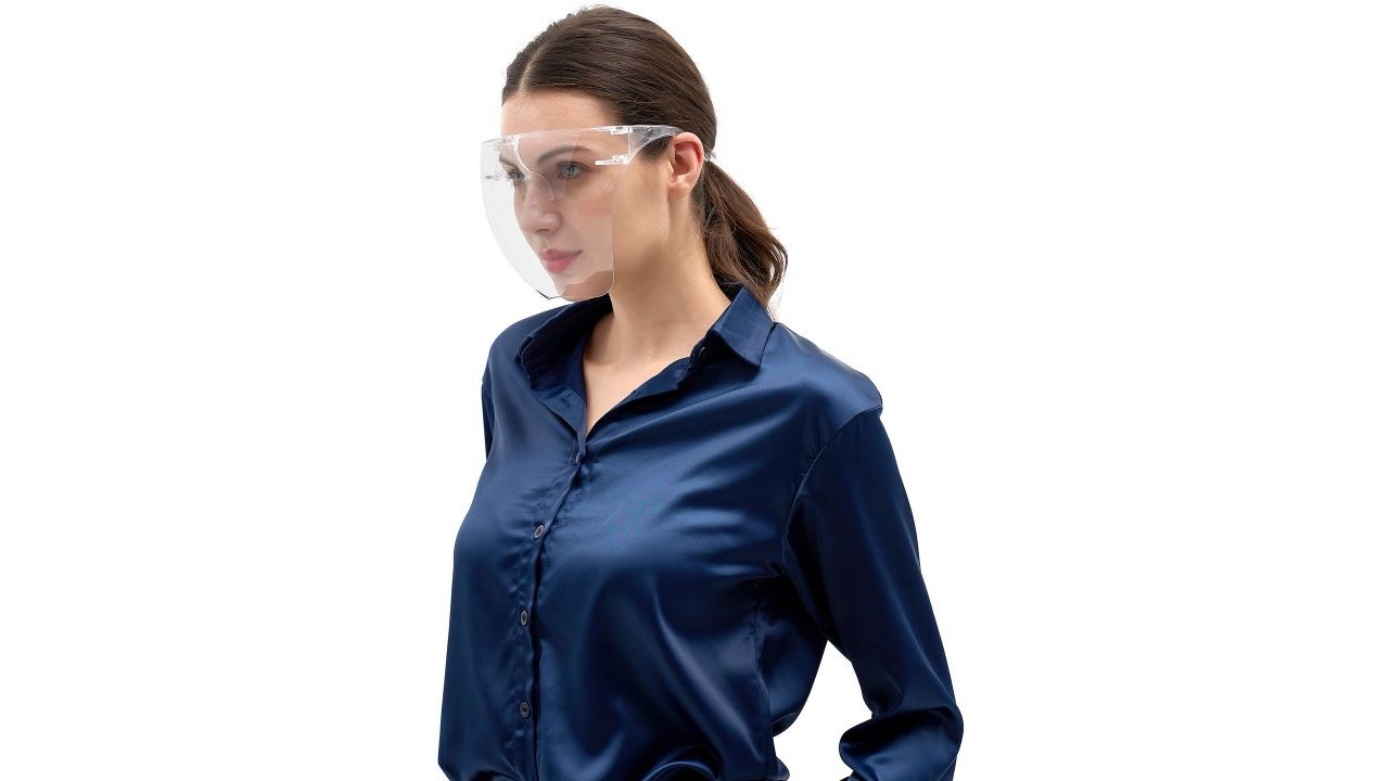 Kenneth Cole Unisex Transparent Solid Goggle Style Face Shield