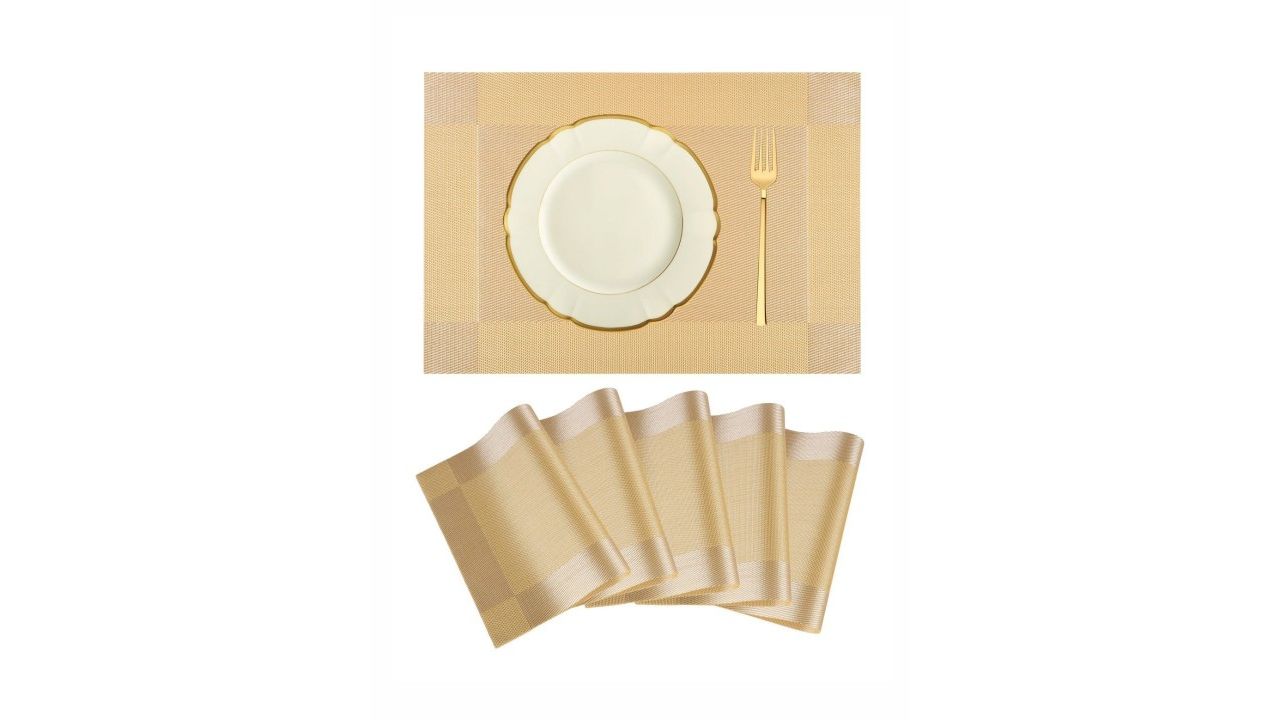 Kuber Industries 6 Pieces Rectangular Table Placemats
