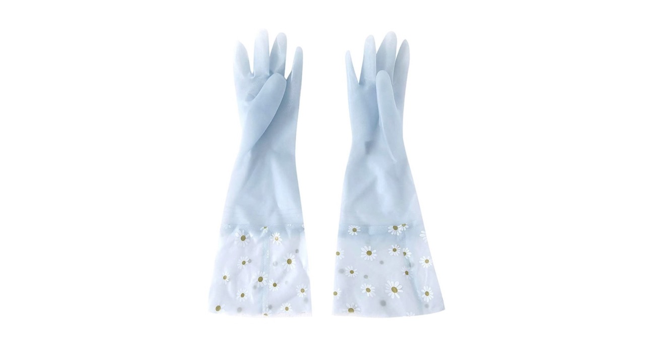 Kuber IndustriesBlue Silicon Non-Slippery & Durable Kitchen Gloves