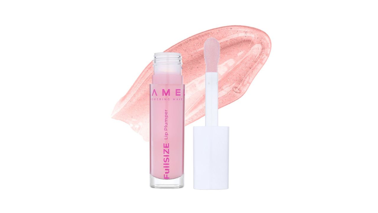 LAMELFull Size Light Holographic Shimmer Lip Plumper 4ml - Muted Rose 402