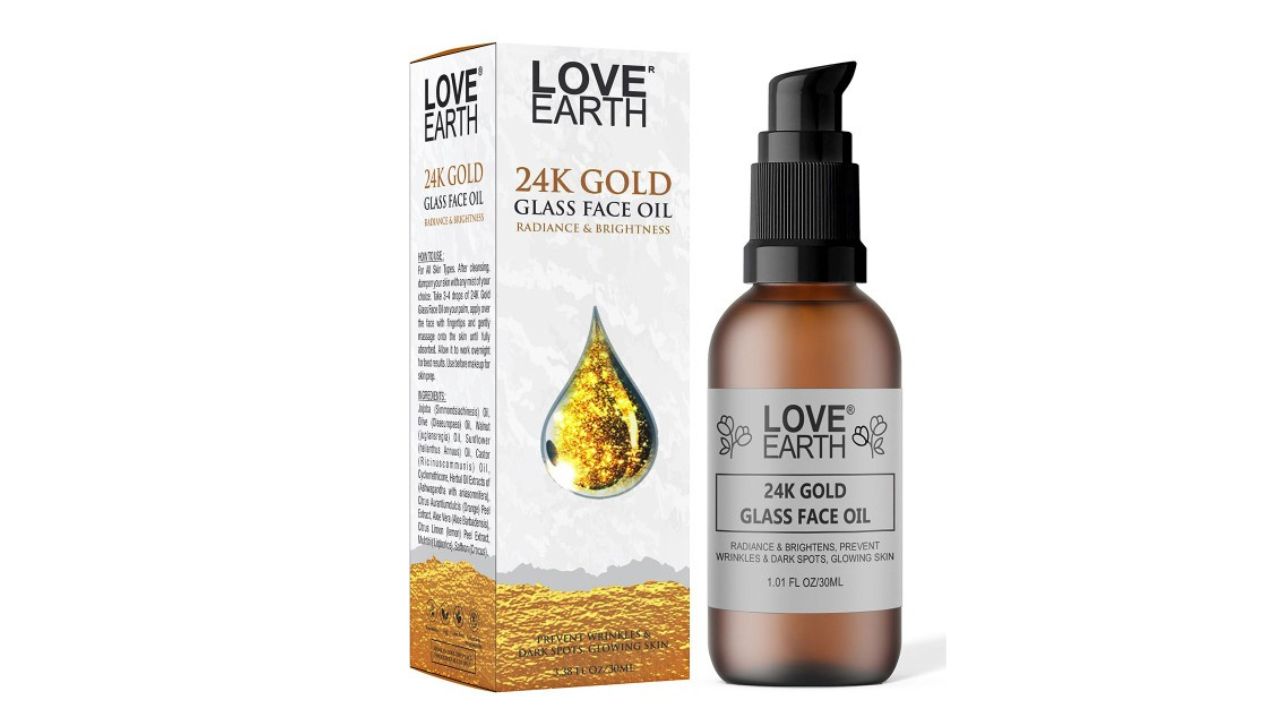 LOVE EARTH 24K Gold Glass Face Oil