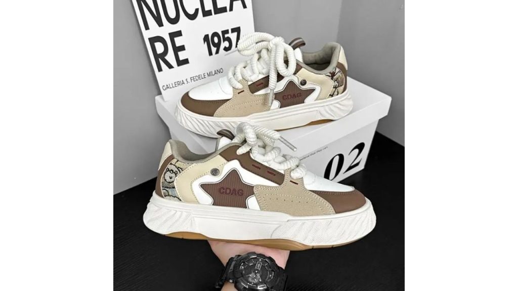 Layasa Men's Chunky Fashion Style Walking Lace-Up Outdoor Sneakers For Men