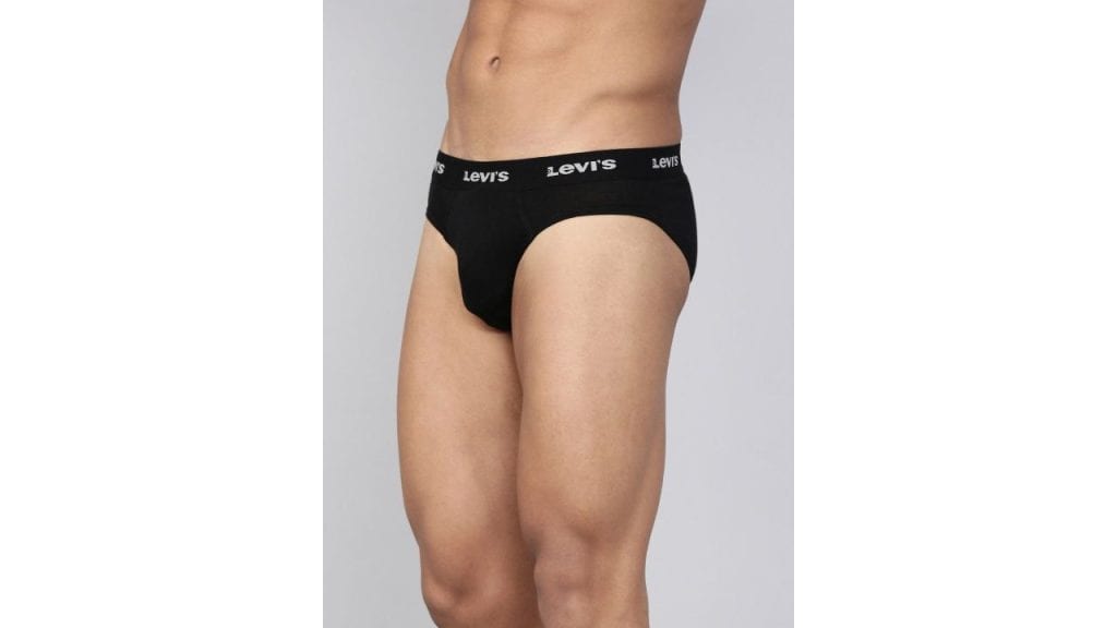 Levis Men Pack of 2 Solid Cotton Ultrasoft Waistband Brief with Smartskin Technology