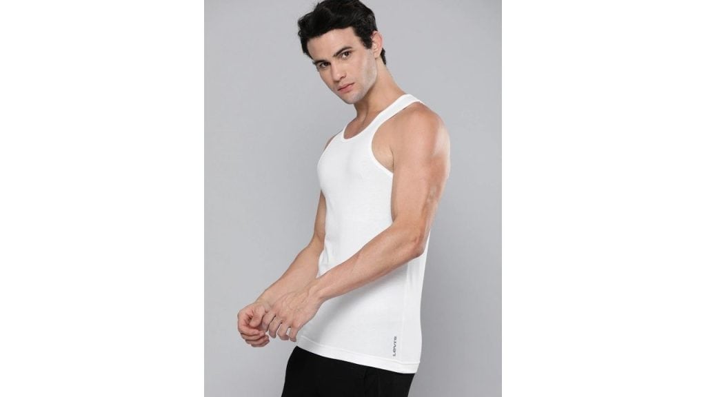 Levis Men Pack of 3 Solid Scoop Neck Sleeveless Pure Cotton Classic Vest