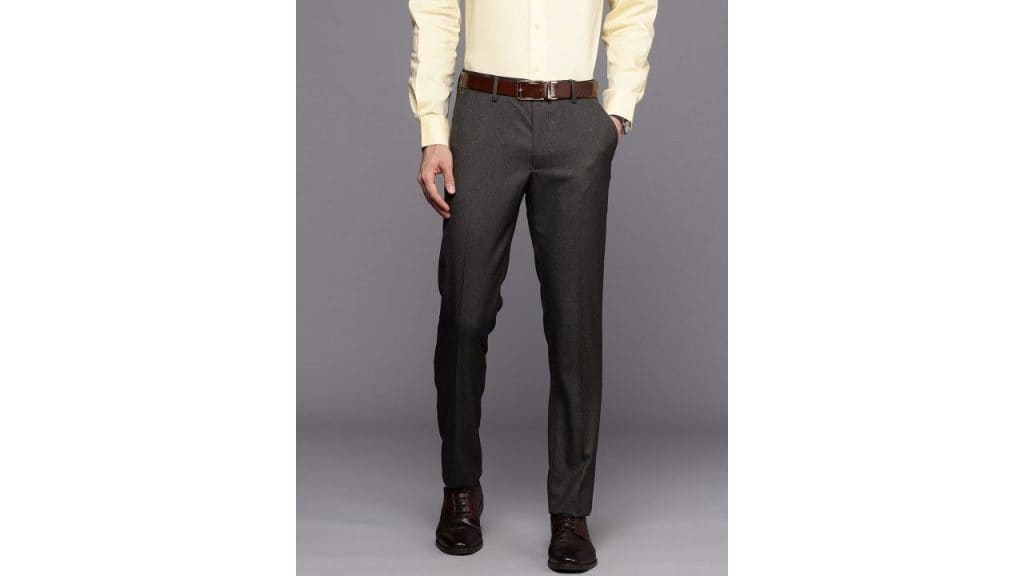 Louis Philippe Men Slim Fit Formal Trousers