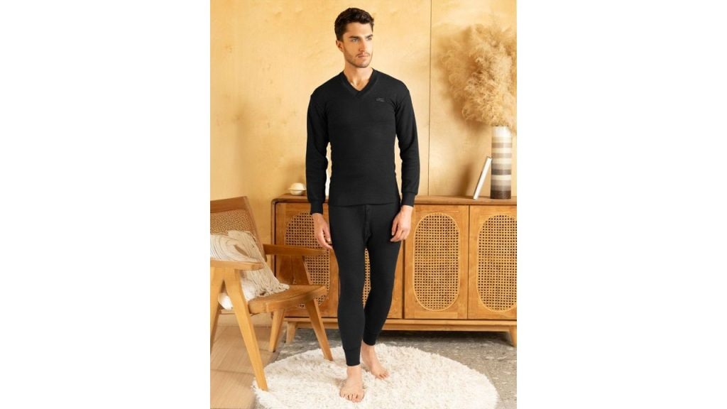 Lux Cottswool Black Thermal Clothing Set