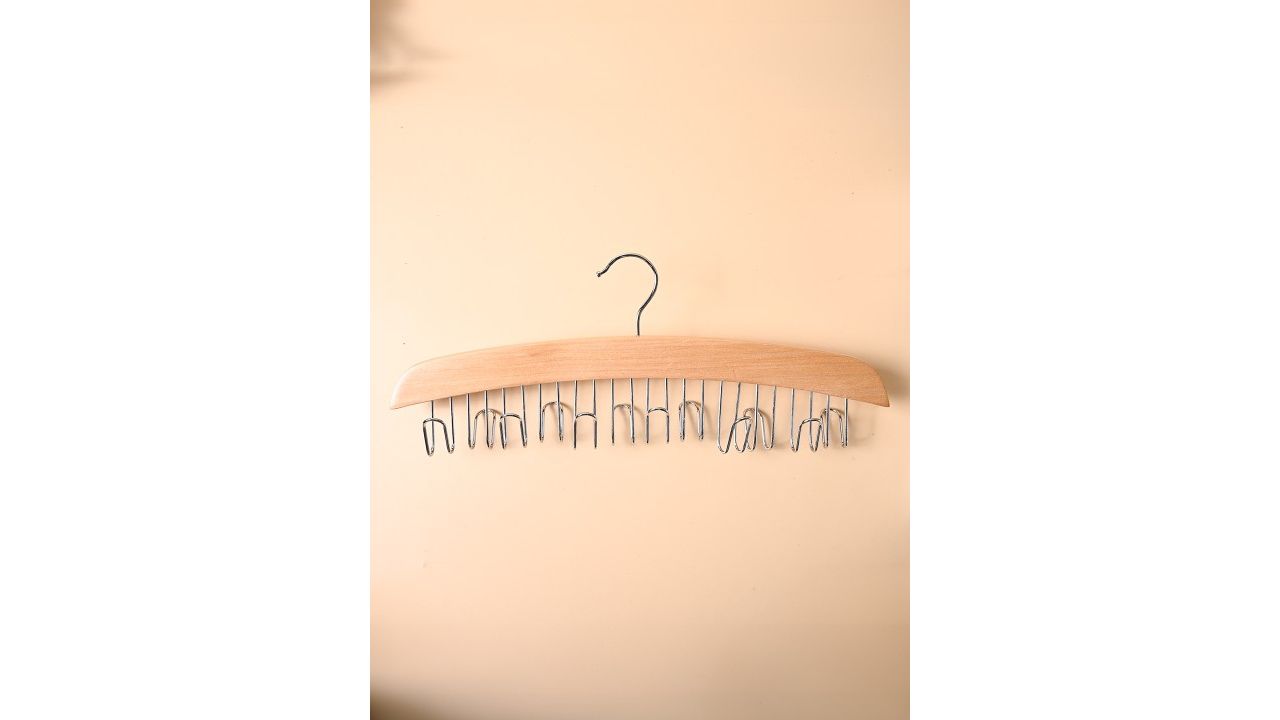 MARKET99 Khaki Solid Belt Hanger Cloth Organizer