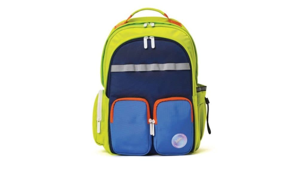 MOKOBARA Unisex Kids Colourblocked Contrast Detail Backpack with Reflective Strip