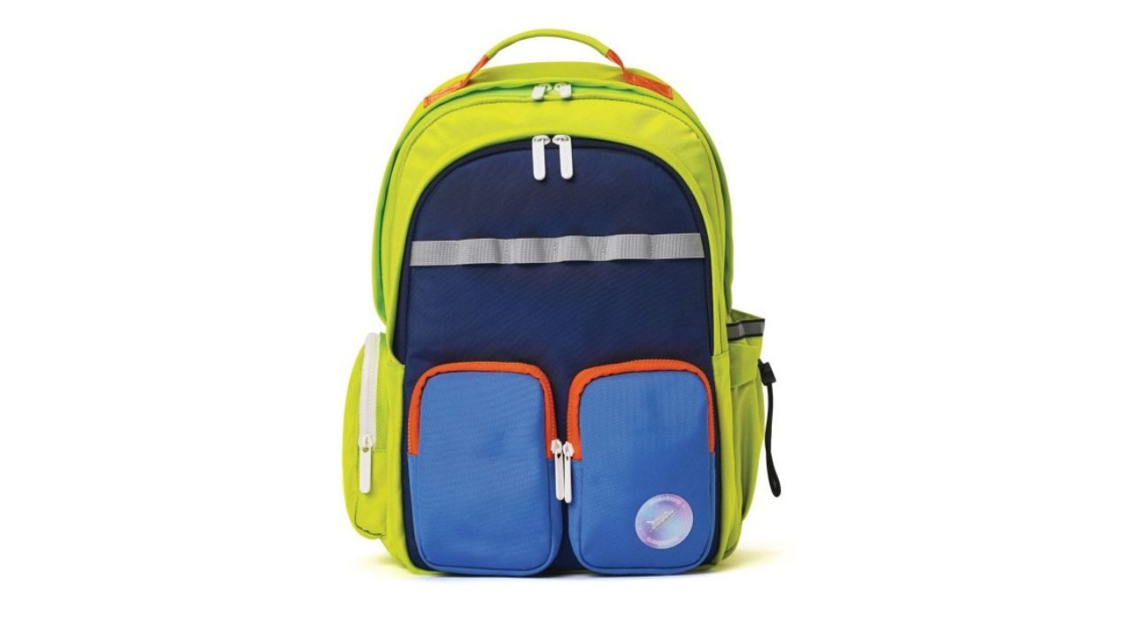 MOKOBARA Unisex Kids Colourblocked Contrast Detail Backpack with Reflective Strip