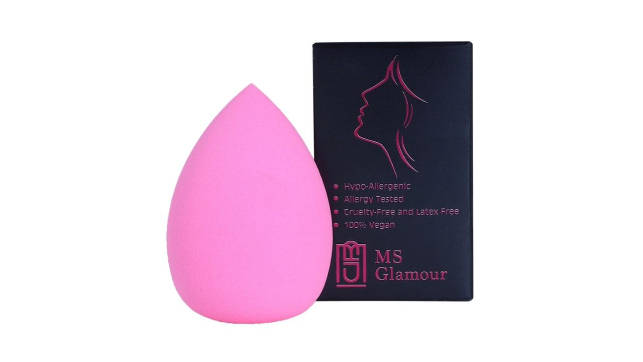 MS Glamour Hypoallergenic Beauty Blender Sponge - Pink