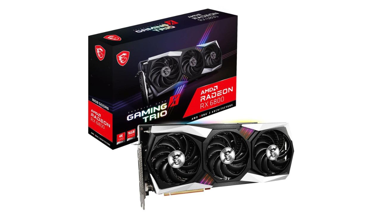 MSI Radeon RX 6800 Gaming X Trio 16G Graphics Card