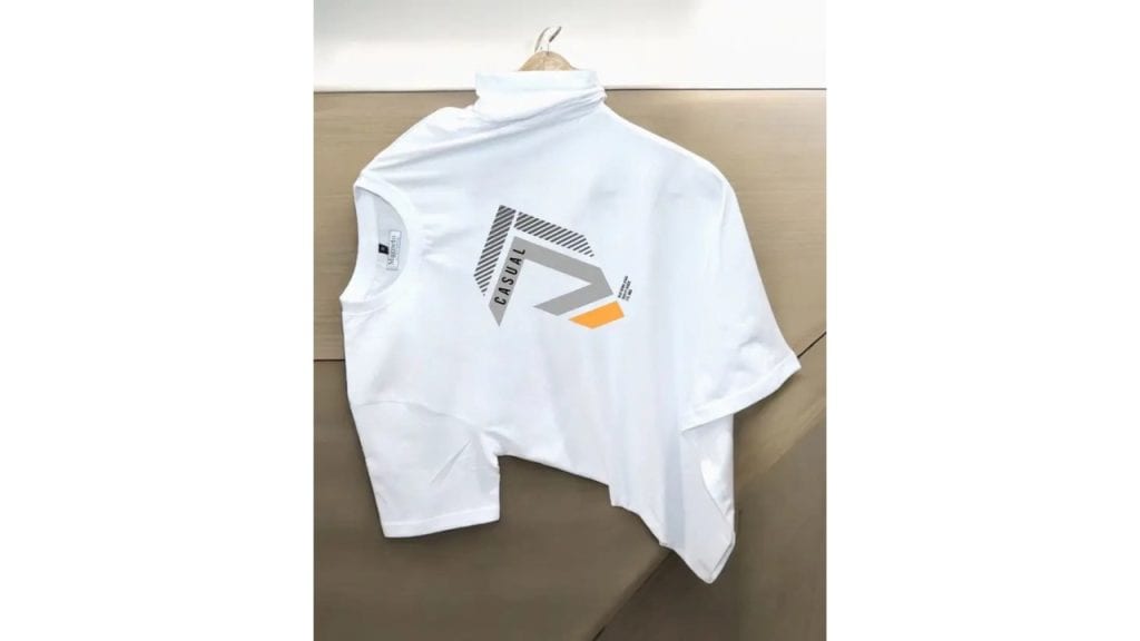 Magneto Men Printed Crew Neck Pure Cotton White T-Shirt