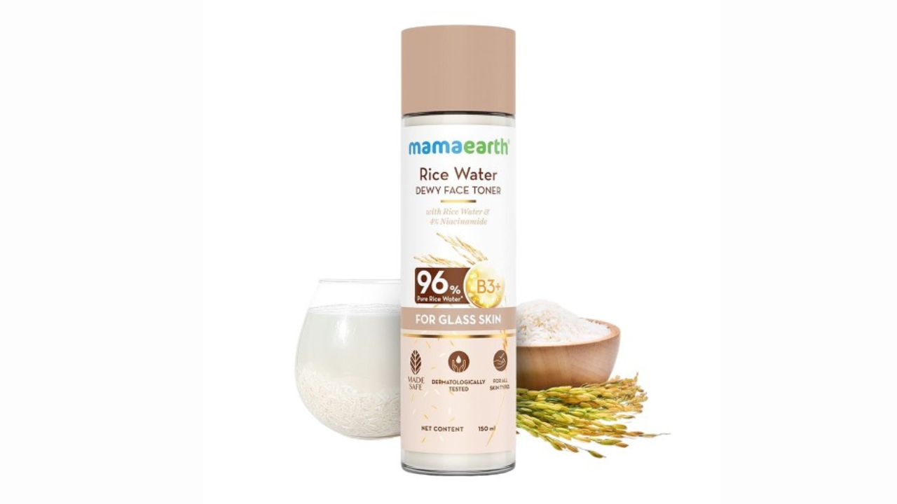 Mamaearth Rice Water Dewy Face Toner With Rice Water 4% Niacinamide For Glass Skin
