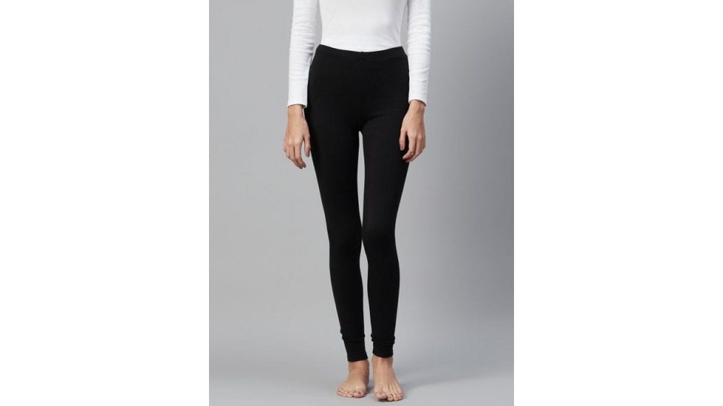 Marks & Spencer Women Black Solid Thermal Bottom