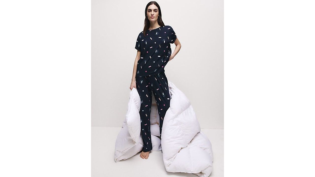 Marks & Spencer Women Printed Night suit