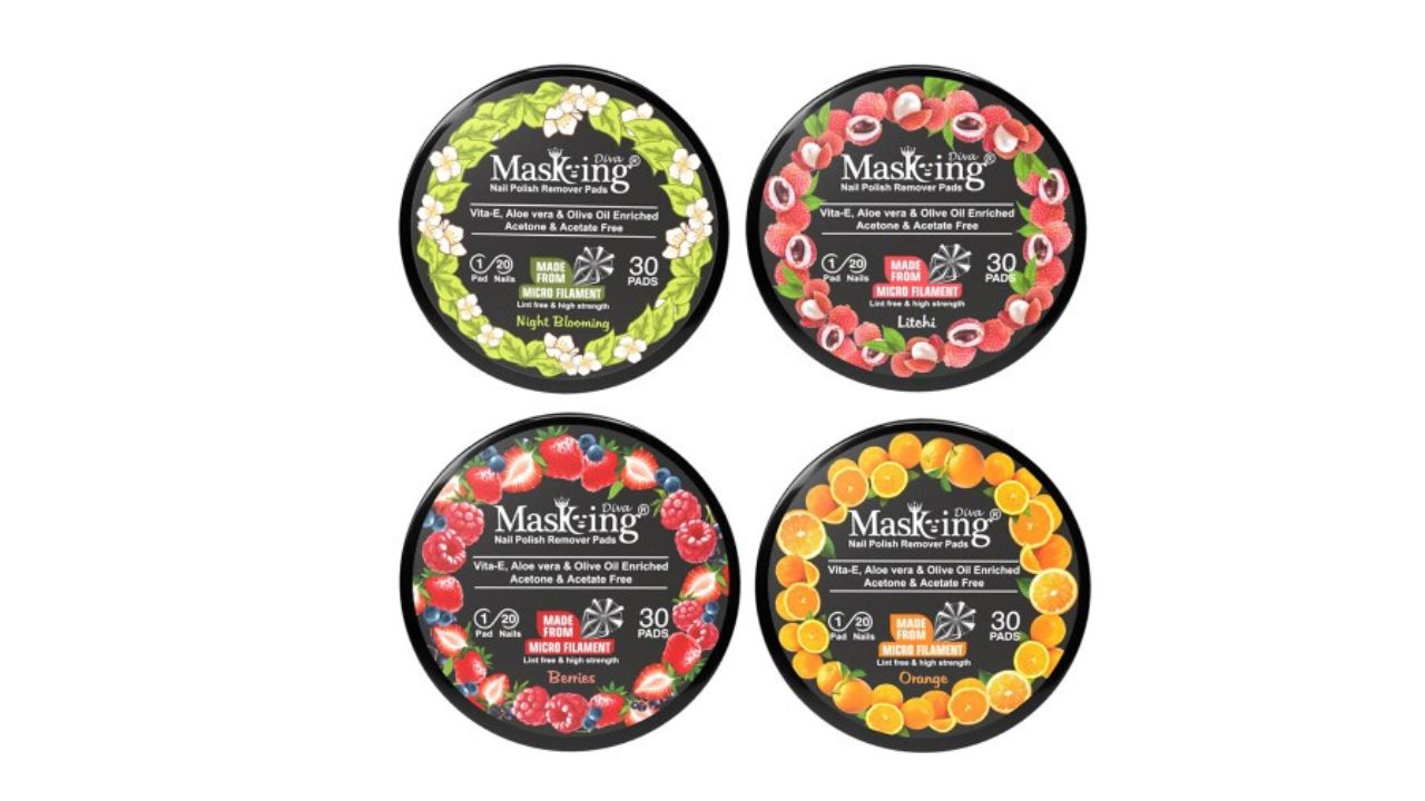 MasKing Set Of 4 Nail Polish Remover Pads