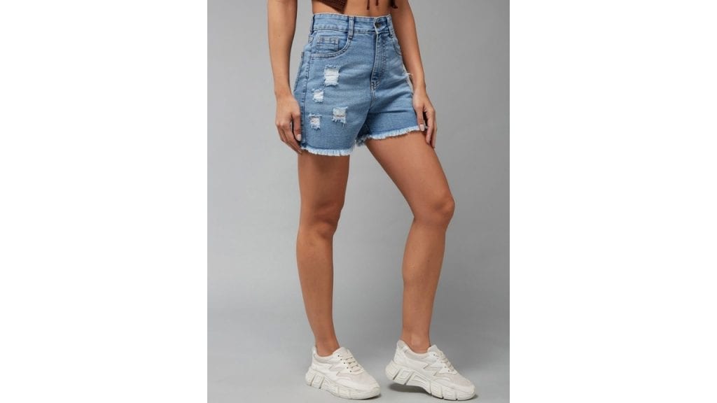 Miss ChaseWomen Ripped Denim Shorts
