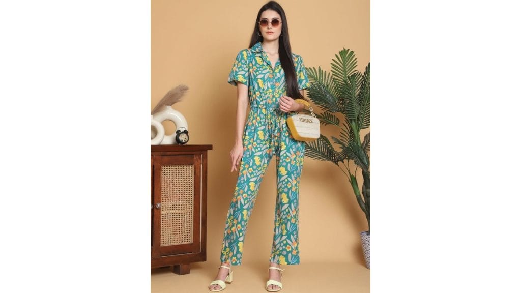 Moms MaternityPrinted Culotte Jumpsuit