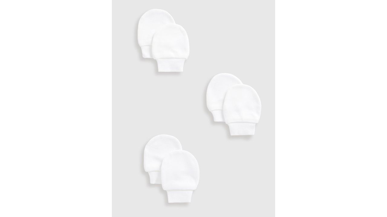 Mothercare Infants Pack Of 3 Pure Cotton Knitted Mittens