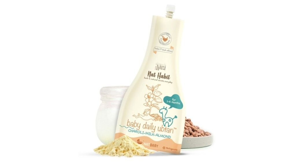 Nat Habit Set of 2 Charoli Milk Almond Baby Daily Ubtan