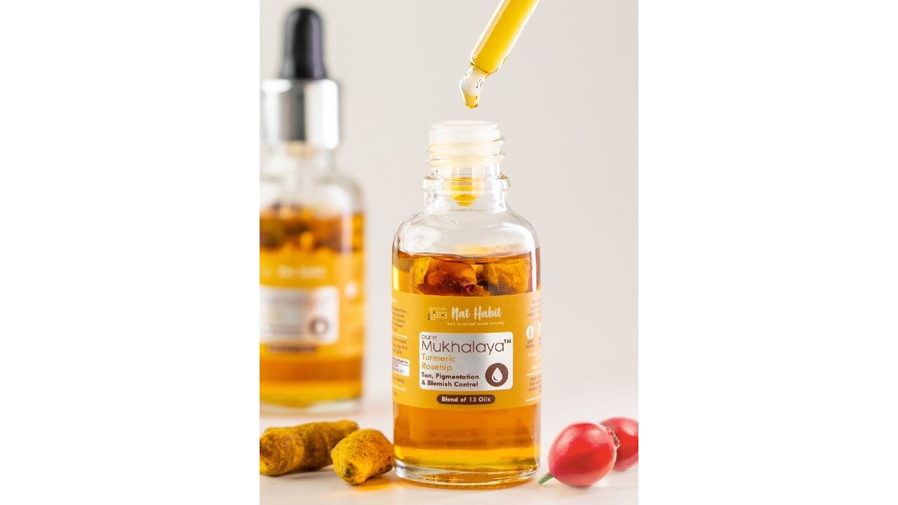 Nat Habit Turmeric Rosehip Mukhalaya Face Oil