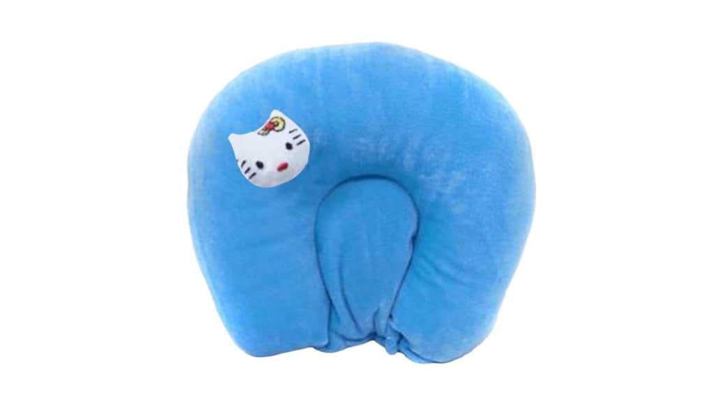 NeonateCareKids Infants Pure Cotton Mustard Seed Round Head Shaping Baby Pillow