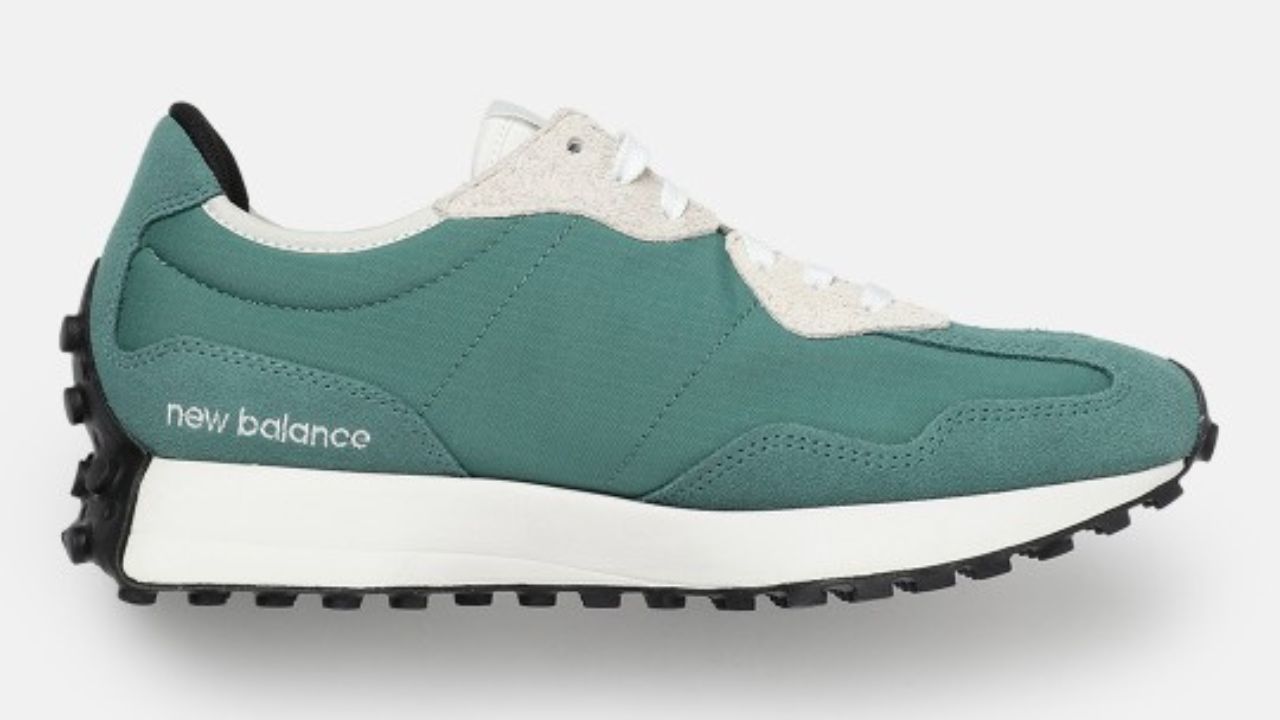 New Balance Unisex 327 Brand Logo Detailing Suede Sneakers