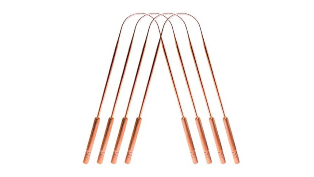 Nurpi Set Of 4 Copper Tongue Cleaner