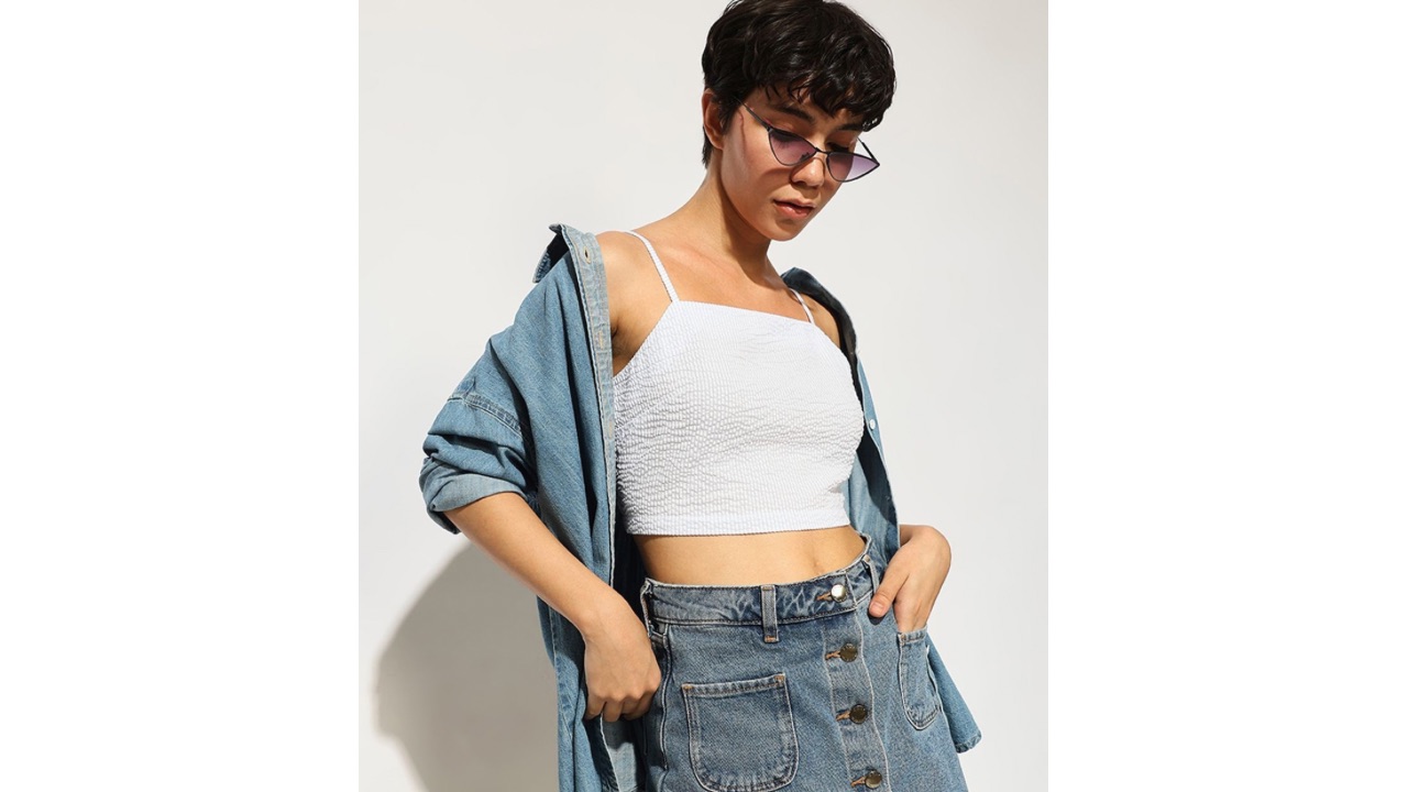 ONLYCotton Bralette Crop Top