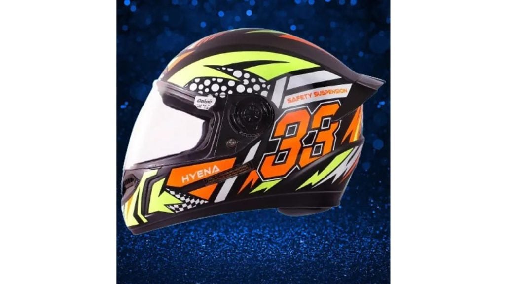 OZONE Prime Helmet Hyena Full Face ISI Certified