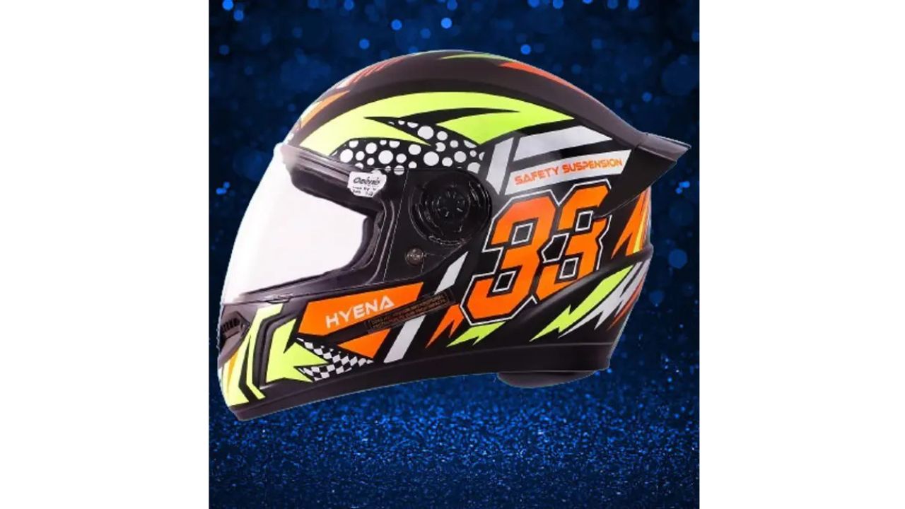 OZONE Prime Helmet Hyena Full Face ISI Certified