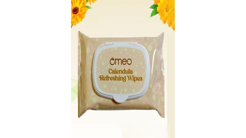 Omeo Calendula Mint Oil & Vitamin E Infused Refreshing Wet Wipes