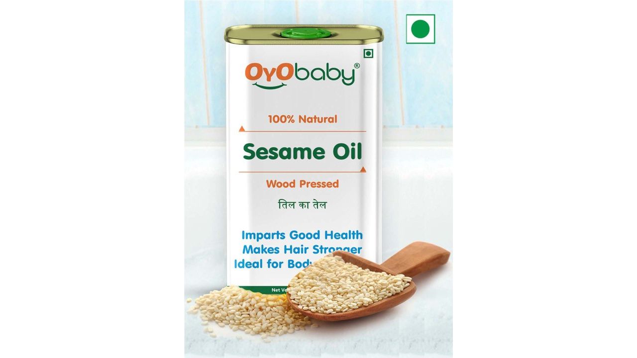 OyO Baby Wood Pressed Pure Natural Sesame Oil Extract With Kachi Ghani - 200ml
