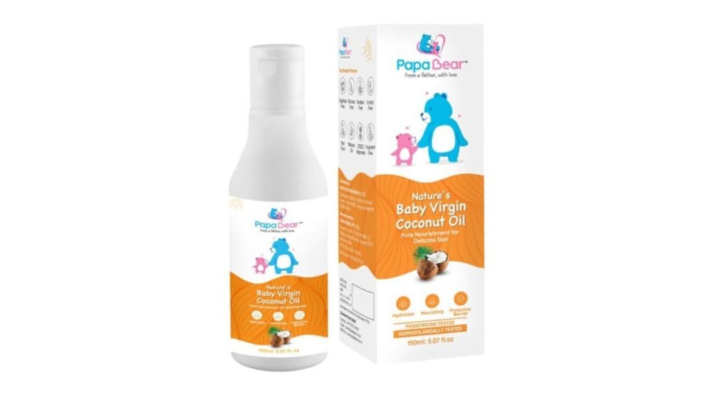 PAPA BEAR Nature’s Baby Virgin Coconut Oil With Vitamin E - 150 ml
