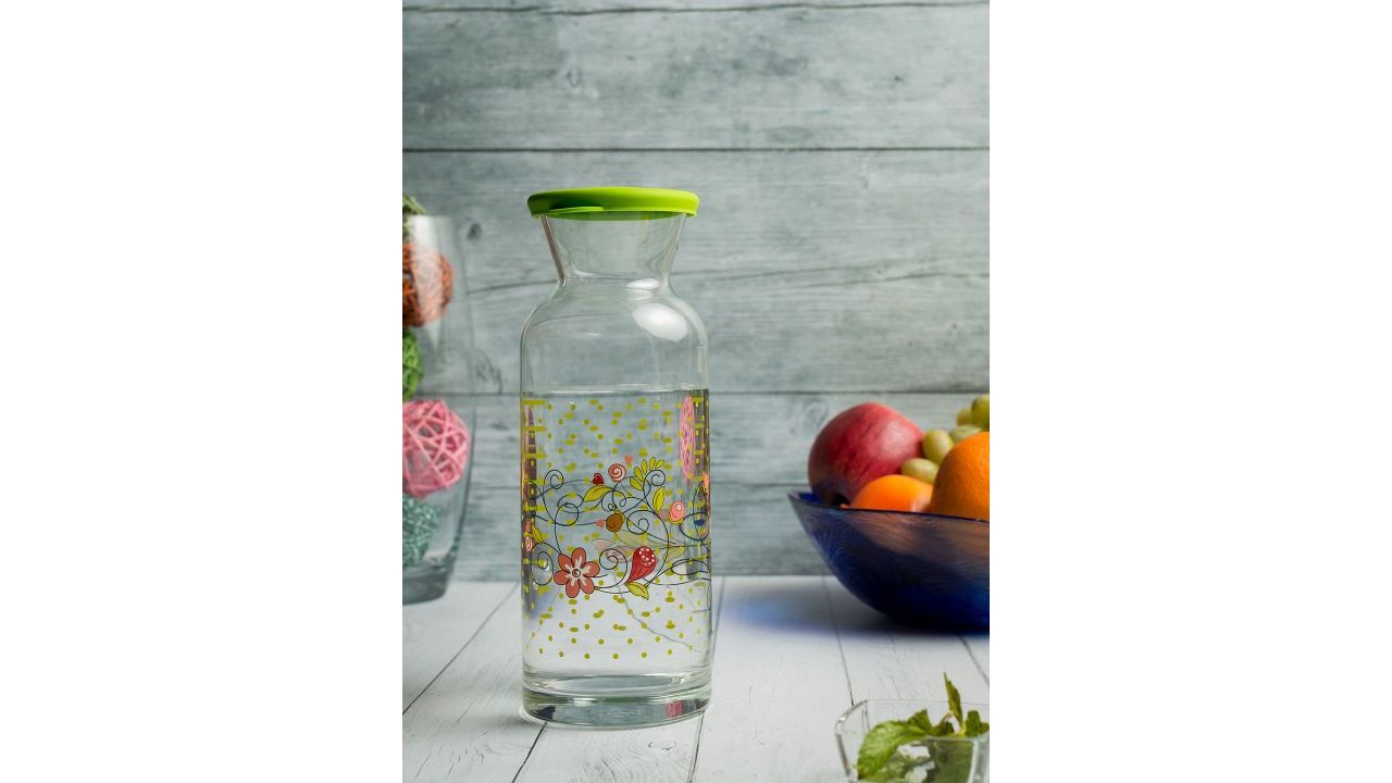 Pasabahce Transparent Carafe With Silicon Lid 1.26 Litre