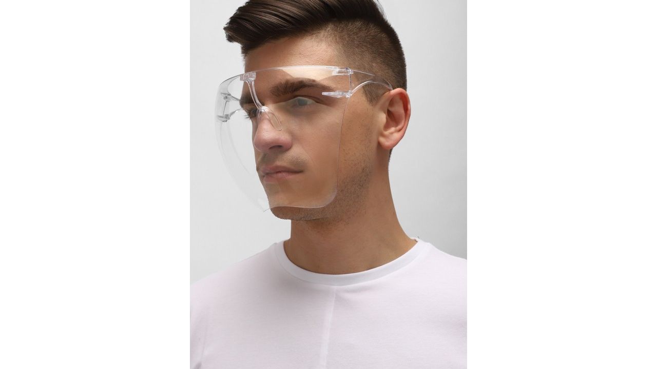 Peter England Unisex Transparent Solid Face Shield