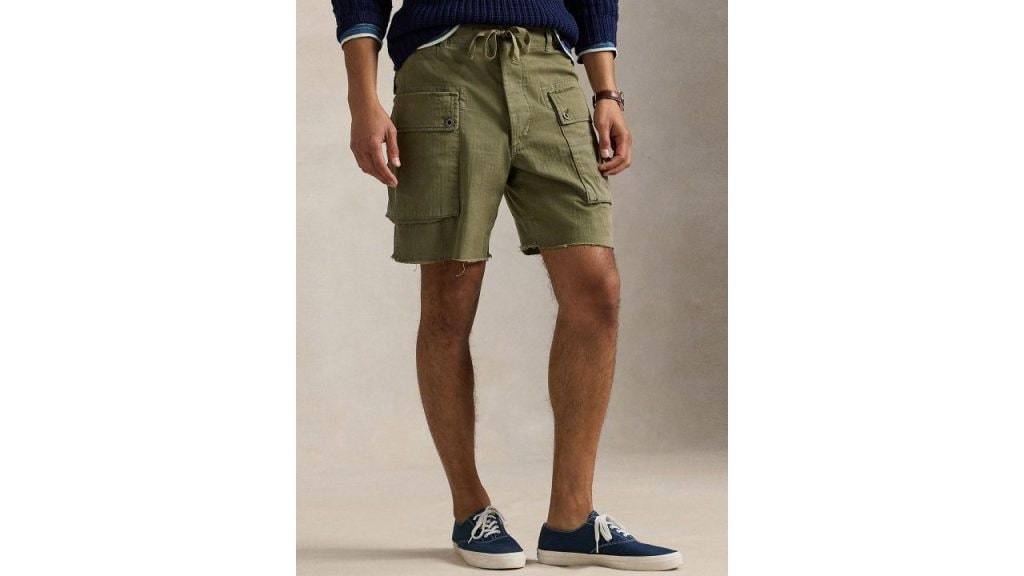 Polo Ralph Lauren Men Relaxed Herringbone Cargo Shorts