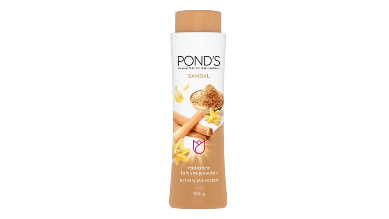 Ponds Sandal Radiance Talcum Powder - Natural Sunscreen - 100 g