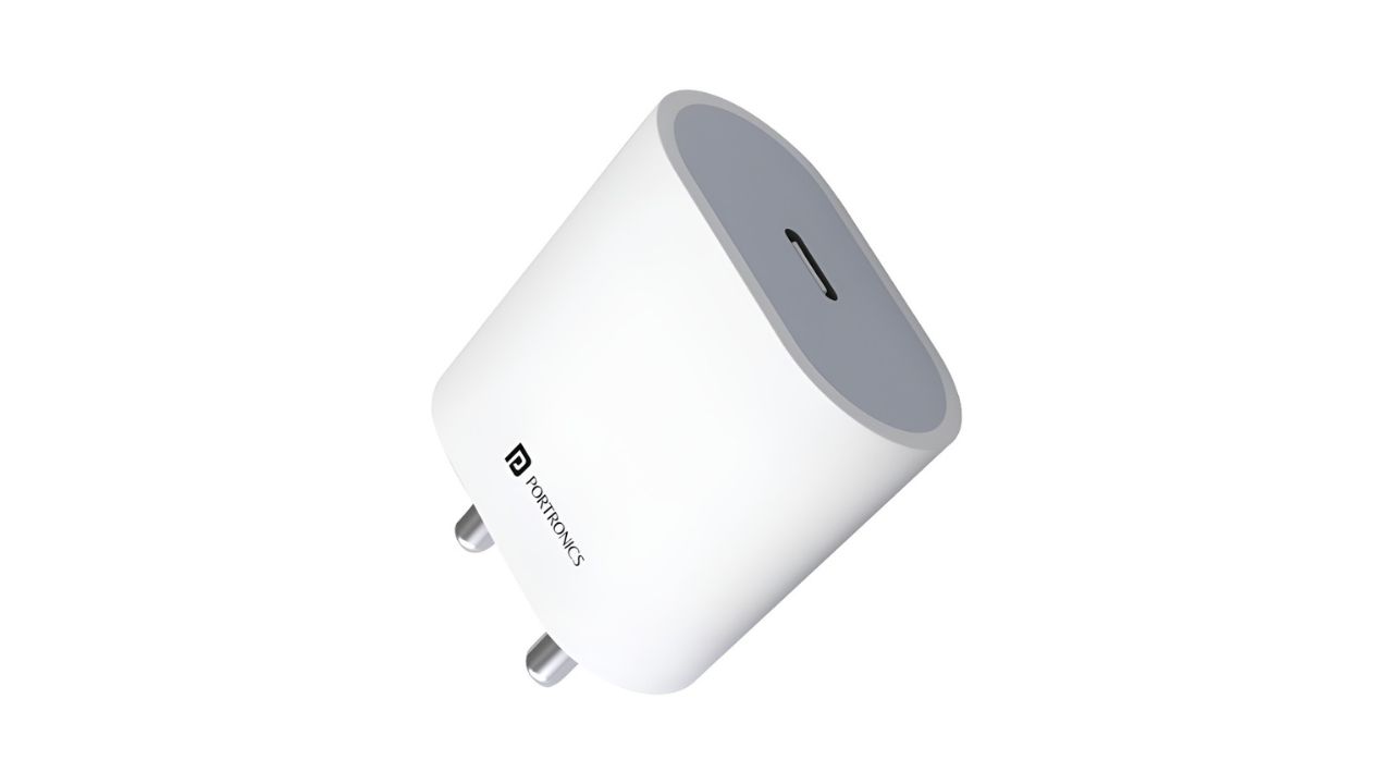 Portronics Adapto 20 Type C 20w Charger For Android With PD 3.0 BIS Certified USB-C 20 watts