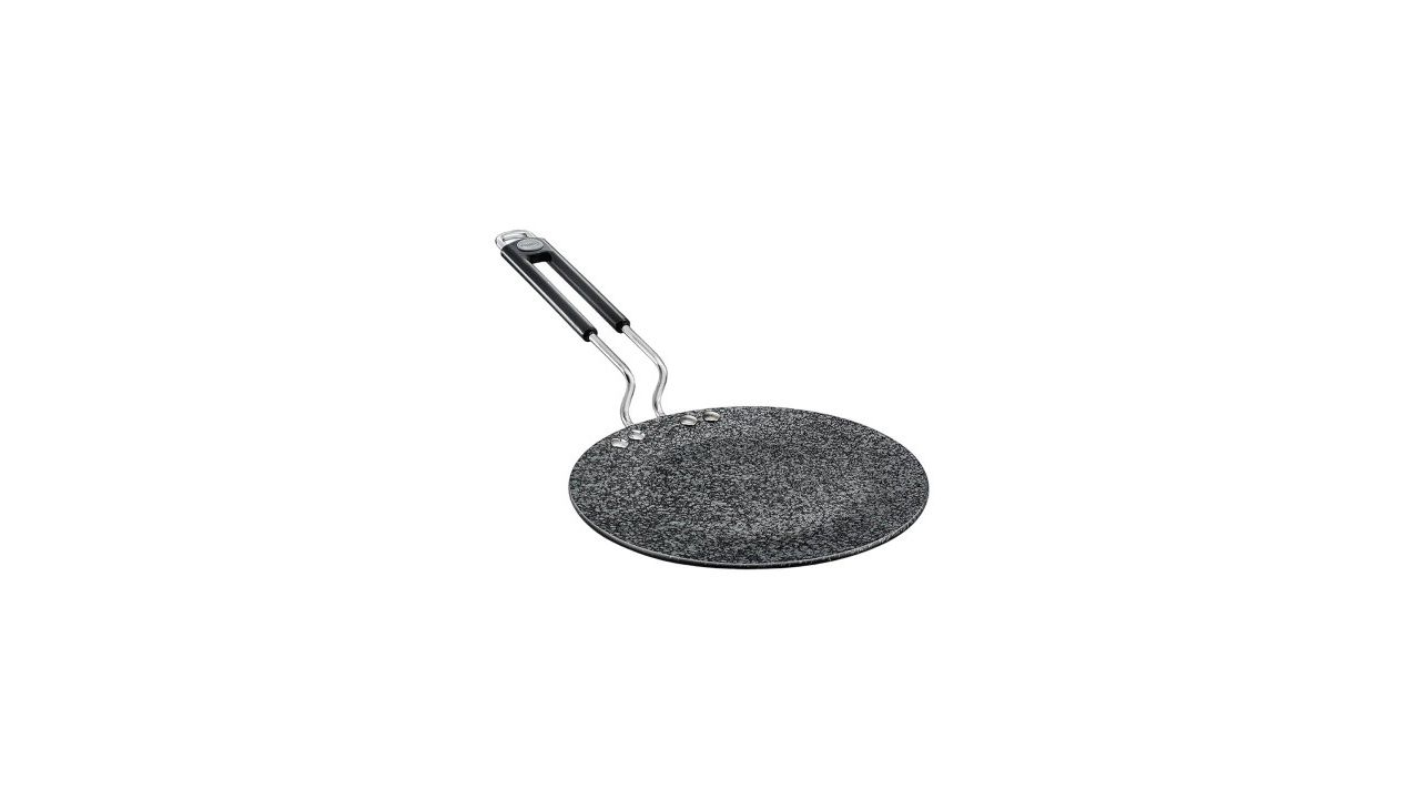 Prestige Durastone Black Hard Anodised Non-Stick Concave Tava