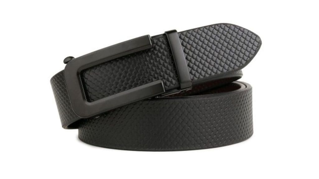 Provogue Men Textured Leather Belt
