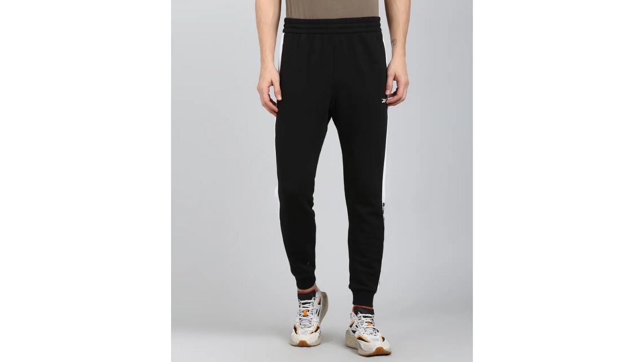 REEBOK Men Solid Black Track Pants