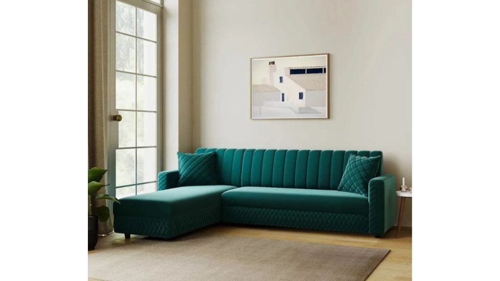 RM HOME Oliver LHS Fabric 6 Seater Sofa