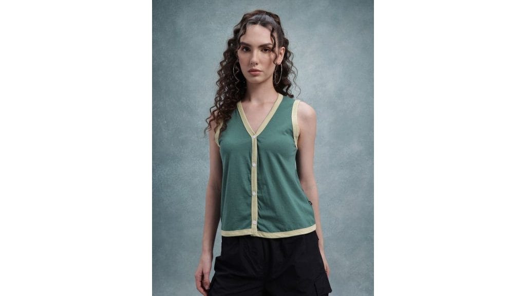 Roadster The Life Co. Sleeveless Shirt Style Top