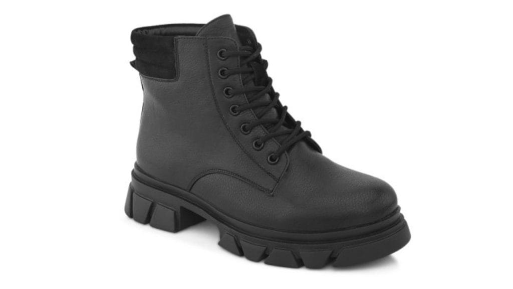 Roadster The Lifestyle Co. Women Black Textured Heeled Mid-Top Regular Boots
