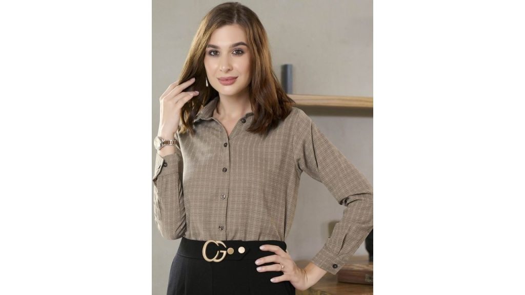 Roadster The Lifestyle Co. Women Spread Collar Textured Casual Shirt